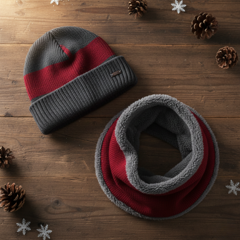 Zimowy Set: Czapka & Komin