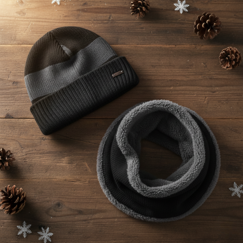 Zimowy Set: Czapka & Komin