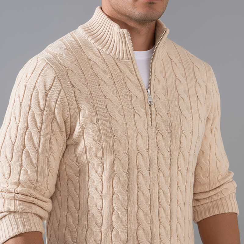 Marlev™ Sweter Półgolf na Zamek