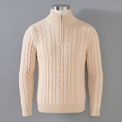 Marlev™ Sweter Półgolf na Zamek